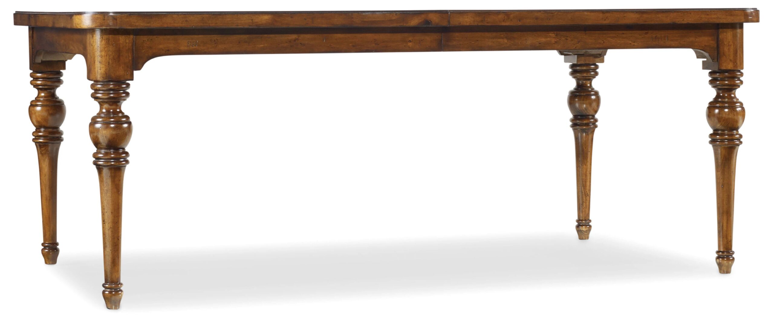 c16f24d4442b1edc82dc39531eb9c2a5 Tynecastle Rectangle Leg Dining Table with Two 18'' Leaves - Image 1