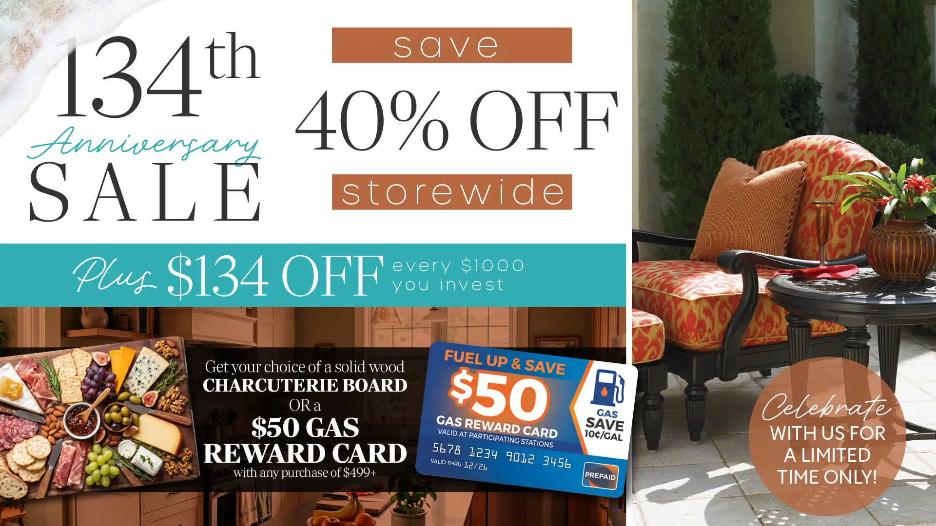 134th Anniversary Sale
